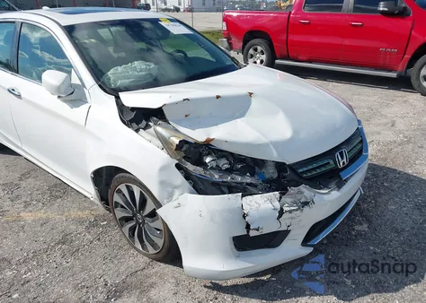 2015 Honda Accord Hybrid Touring из США, поврежденный, VIN 1HGCR6F7XFA005639